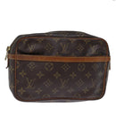 LOUIS VUITTON Monogram Compiegne 23 Clutch Bag M51847 LV Auth th4888-1
