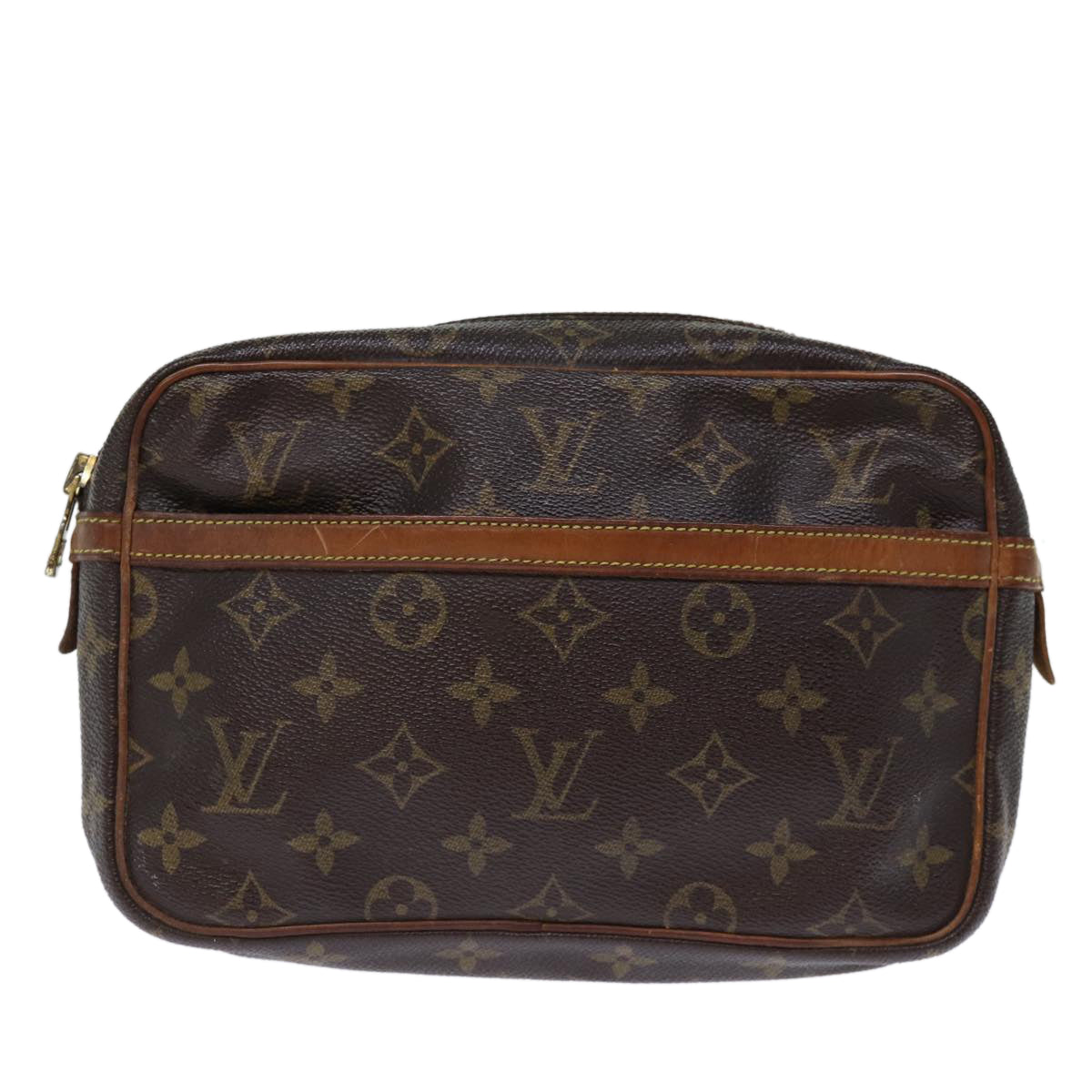 LOUIS VUITTON Monogram Compiegne 23 Clutch Bag M51847 LV Auth th4888