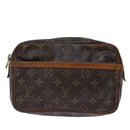 LOUIS VUITTON Monogram Compiegne 23 Clutch Bag M51847 LV Auth th4888-13