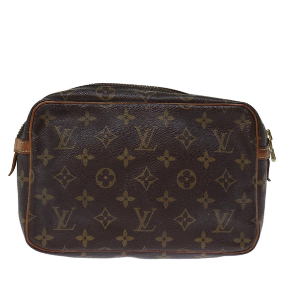 LOUIS VUITTON Monogram Compiegne 23 Clutch Bag M51847 LV Auth th4888