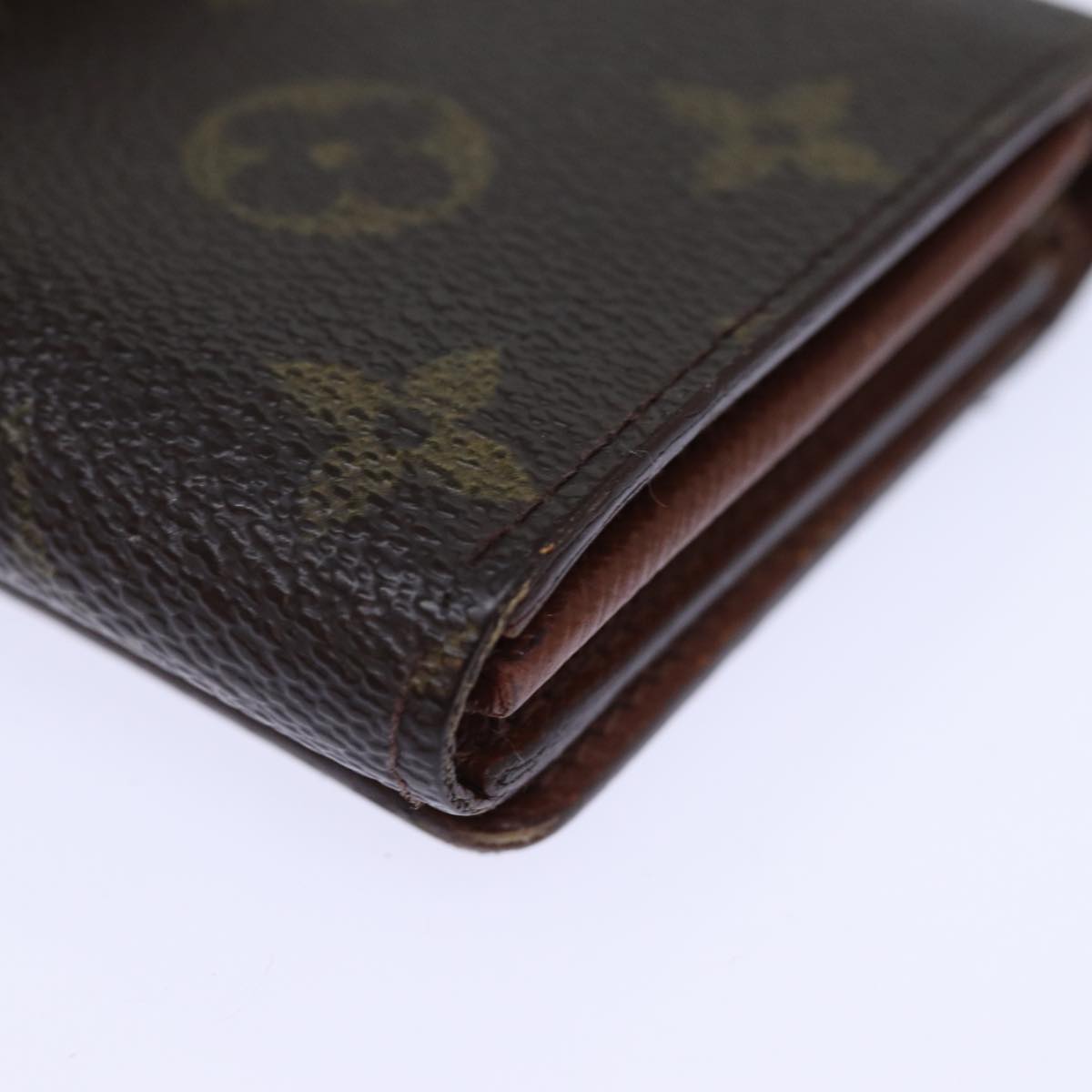 LOUIS VUITTON Monogram Porte Monnaie Billets Tresor Wallet M61730 LV Auth th4891