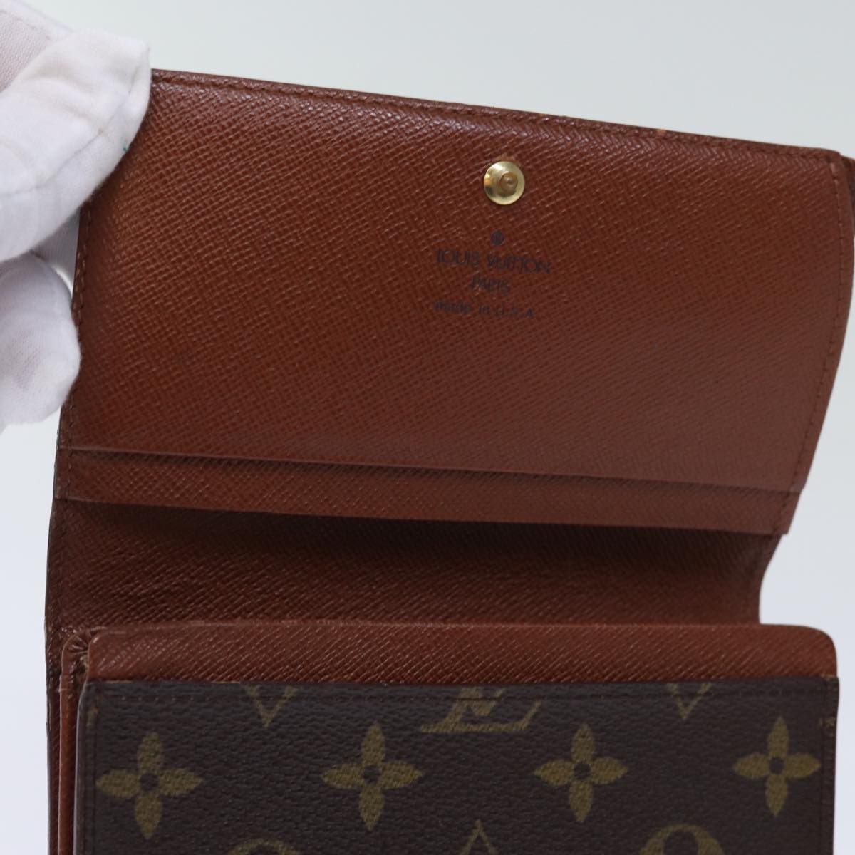 LOUIS VUITTON Monogram Porte Monnaie Billets Tresor Wallet M61730 LV Auth th4891