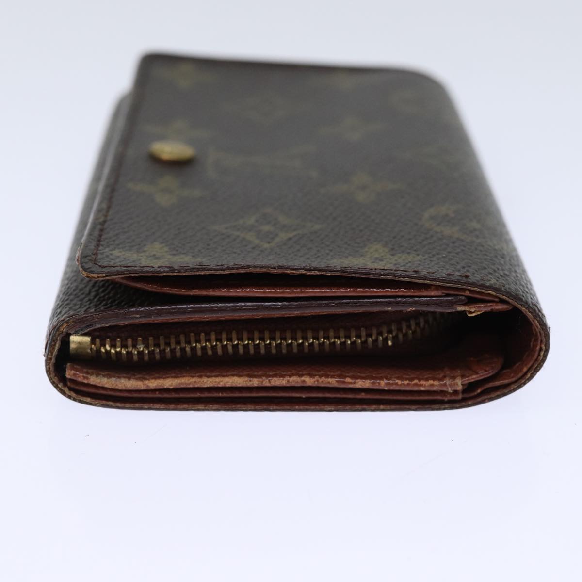 LOUIS VUITTON Monogram Porte Monnaie Billets Tresor Wallet M61730 LV Auth th4891