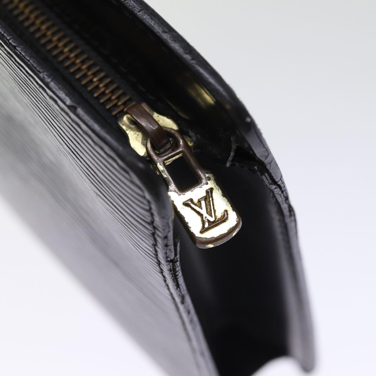 LOUIS VUITTON Epi Pochette Homme Clutch Bag Black Noir M52522 LV Auth th4900