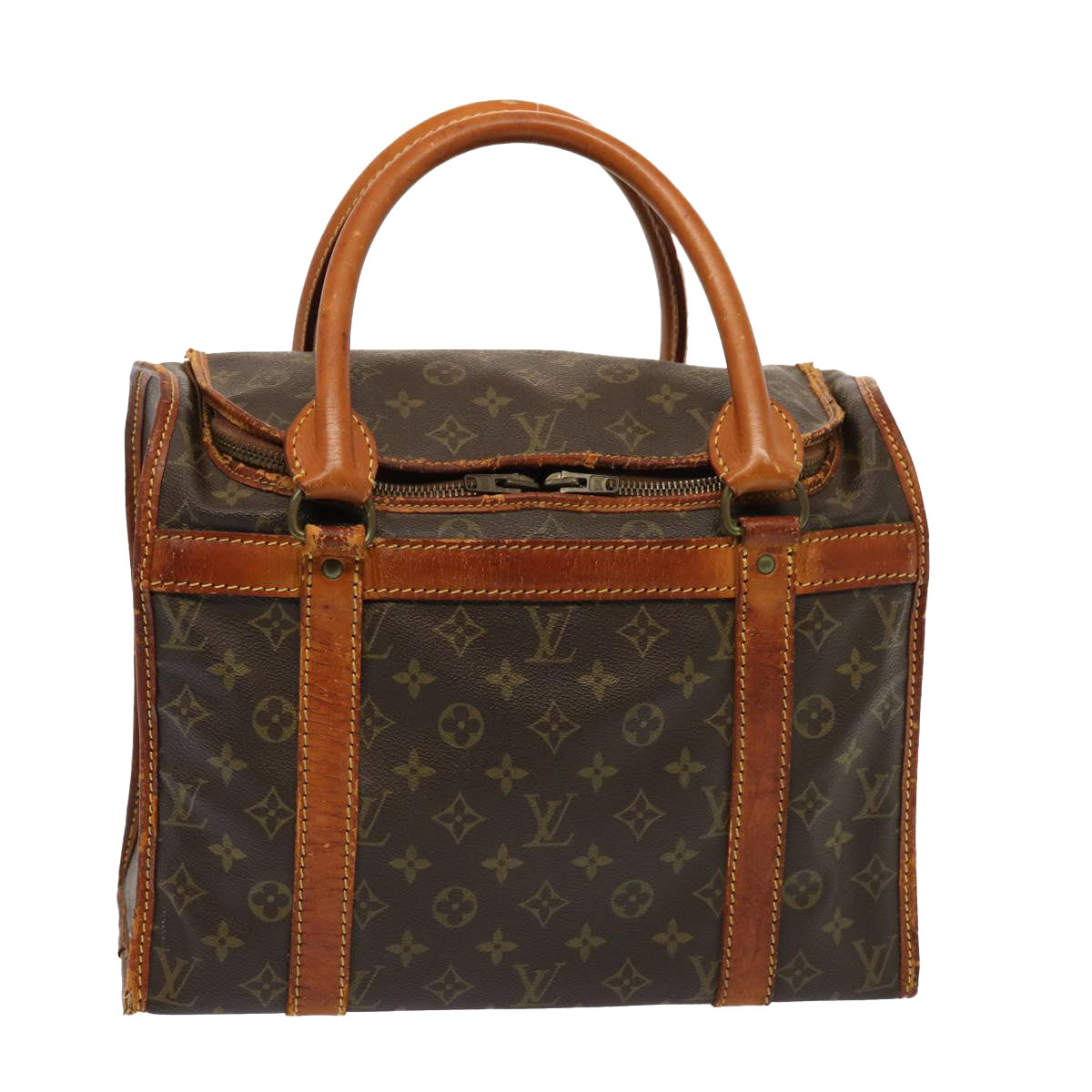 LOUIS VUITTON Monogram Sac Shan 35 Pet Carry LV Auth th4918