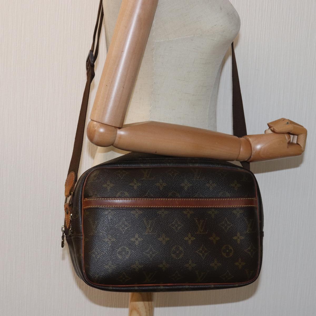 LOUIS VUITTON Monogram Reporter PM Shoulder Bag M45254 LV Auth th4919