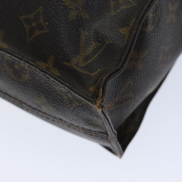 LOUIS VUITTON Monogram Sac Plat Hand Bag M51140 LV Auth th4922