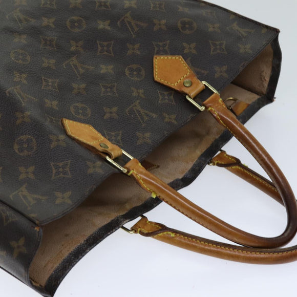 LOUIS VUITTON Monogram Sac Plat Hand Bag M51140 LV Auth th4922