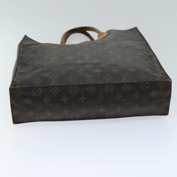 LOUIS VUITTON Monogram Sac Plat Hand Bag M51140 LV Auth th4922