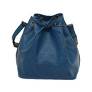 LOUIS VUITTON Epi Petit Noe Shoulder Bag Blue M44105 LV Auth th4933-13