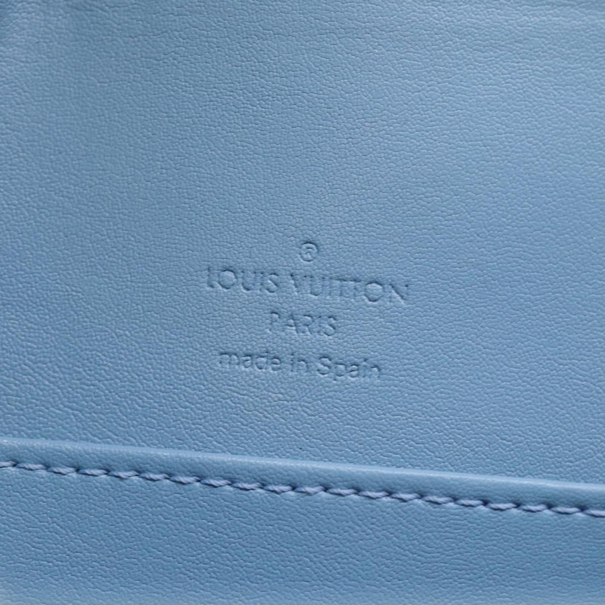 LOUIS VUITTON Monogram Vernis Thompson Street Bag Baby Blue M91009 Auth th4937
