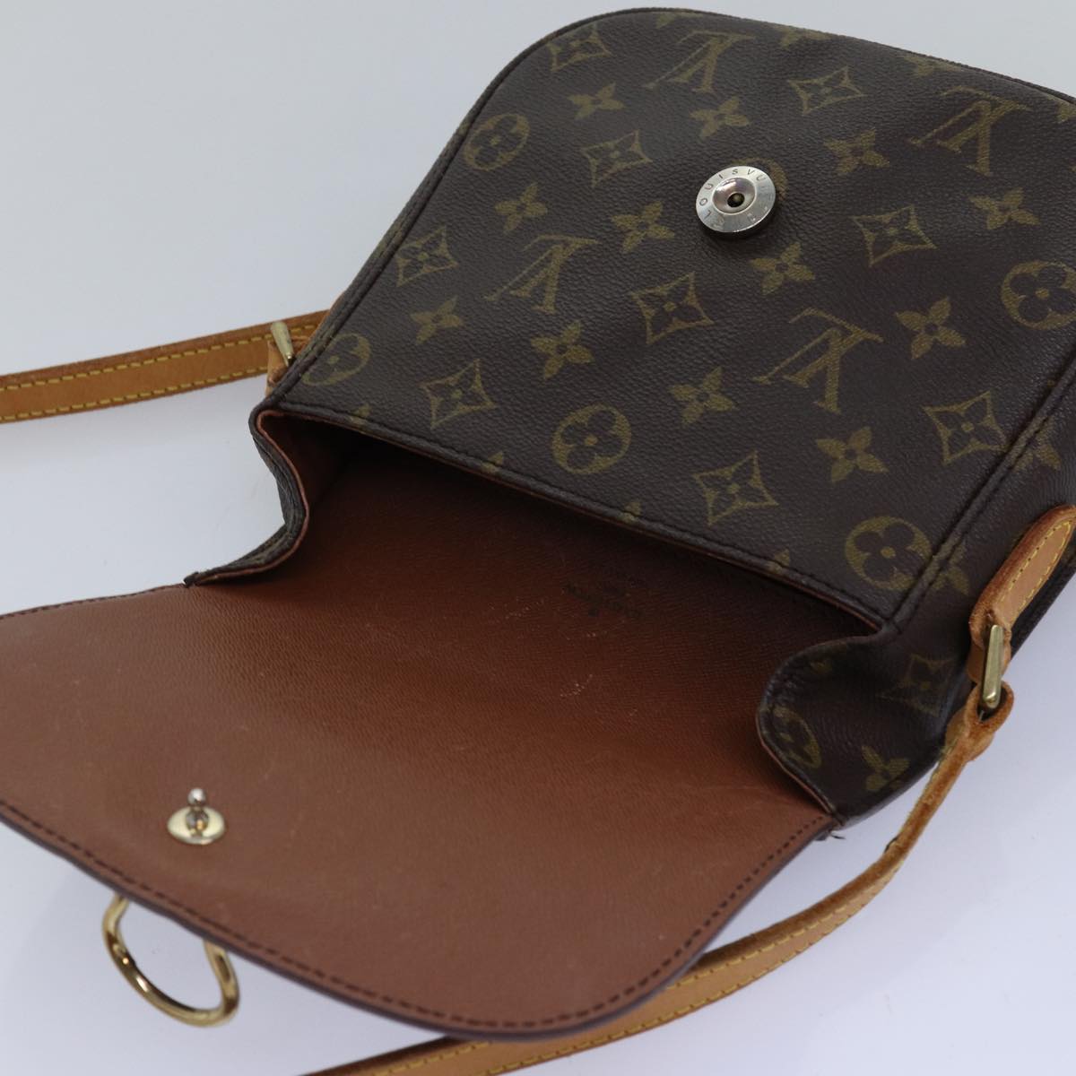 LOUIS VUITTON Monogram Saint Cloud MM Shoulder Bag M51243 LV Auth th4953