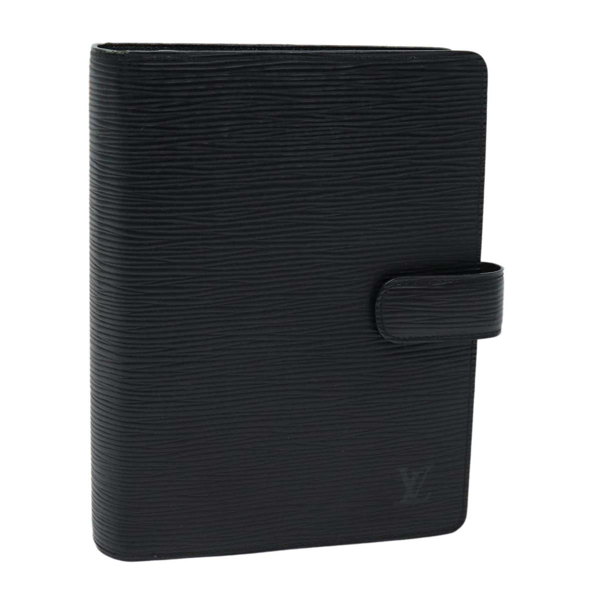 LOUIS VUITTON Epi Agenda MM Day Planner Cover Black R20042 LV Auth th4955