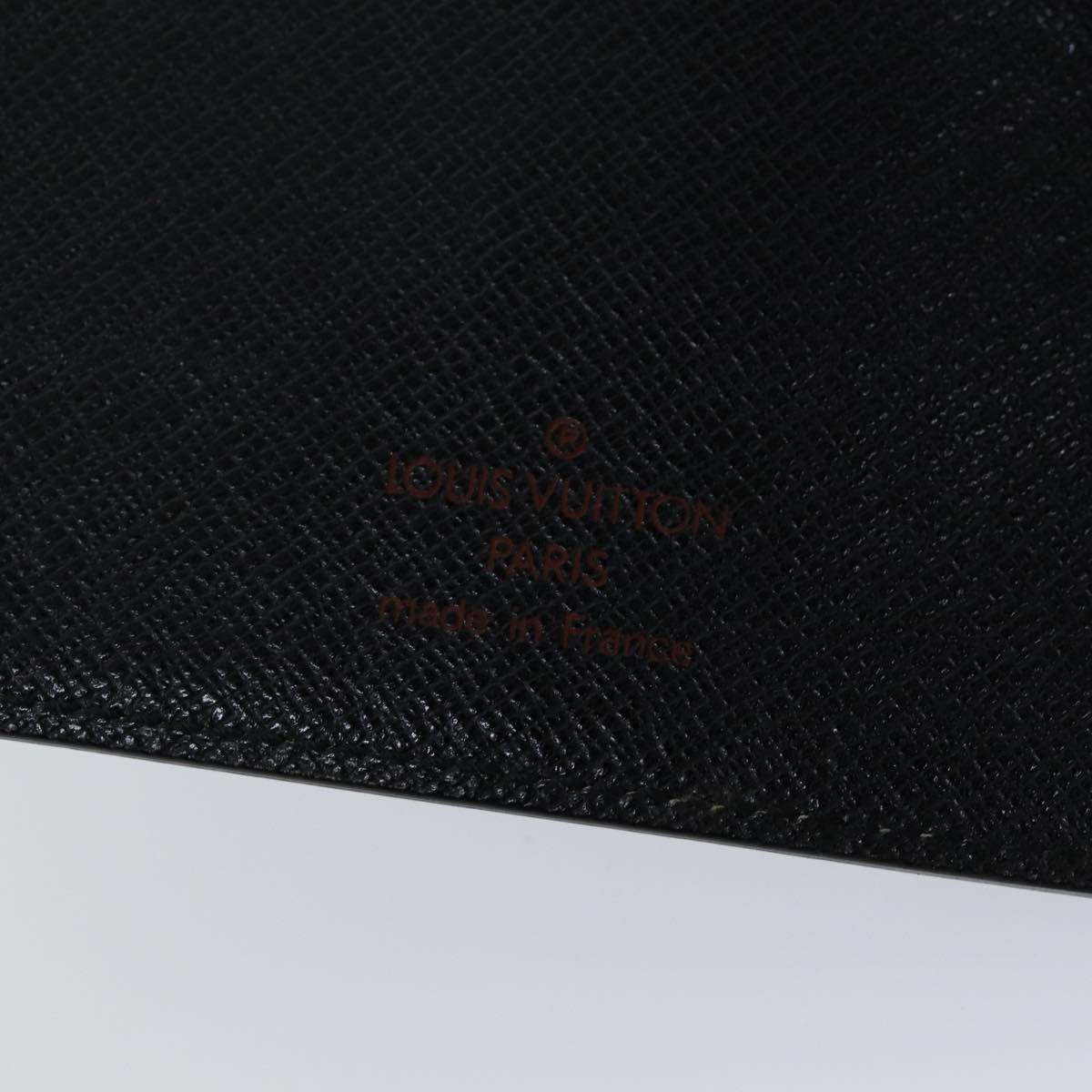 LOUIS VUITTON Epi Agenda MM Day Planner Cover Black R20042 LV Auth th4955