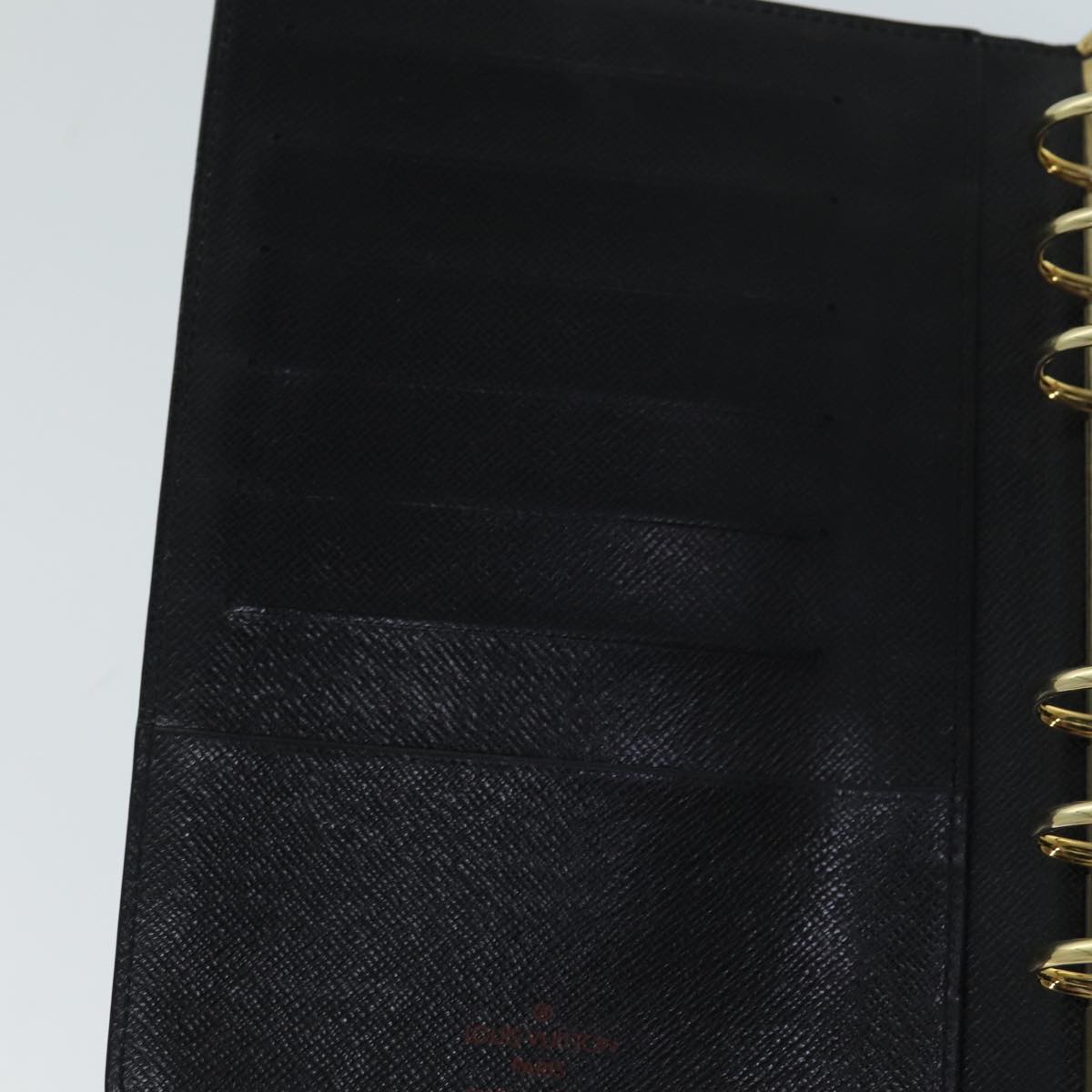 LOUIS VUITTON Epi Agenda MM Day Planner Cover Black R20042 LV Auth th4955