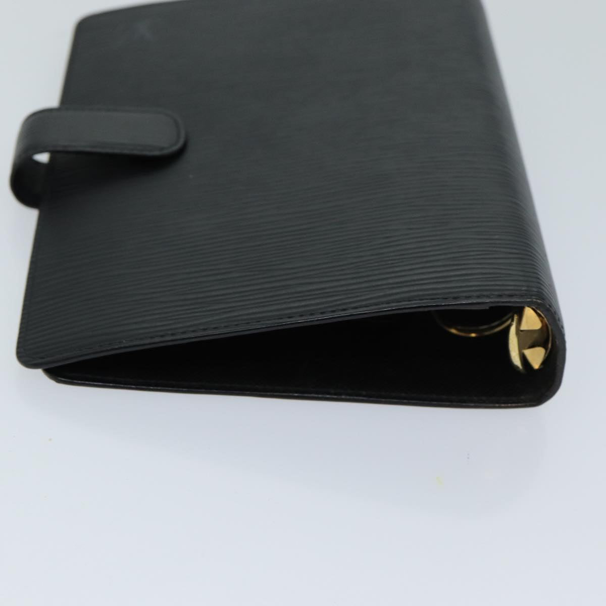 LOUIS VUITTON Epi Agenda MM Day Planner Cover Black R20042 LV Auth th4955