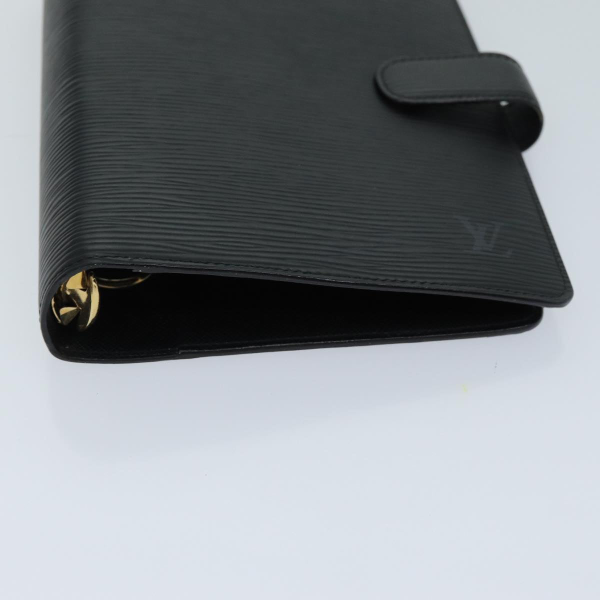 LOUIS VUITTON Epi Agenda MM Day Planner Cover Black R20042 LV Auth th4955