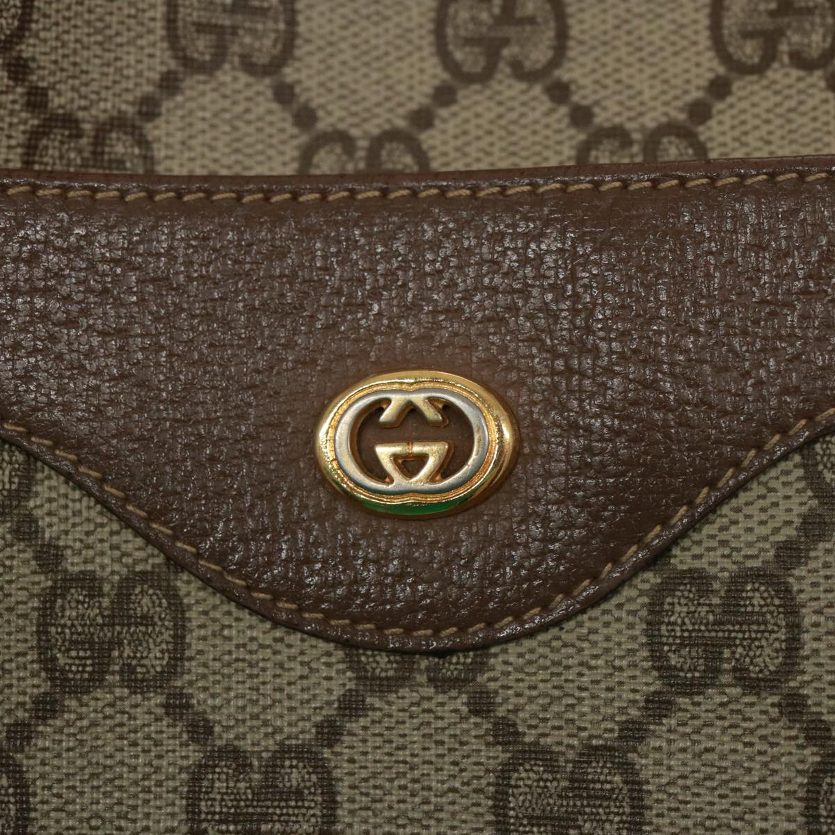 GUCCI GG Canvas Web Sherry Line Tote Bag Beige Red Green 002 58 6487 Auth th4960