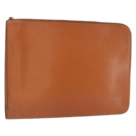 LOUIS VUITTON Epi Poche Document Briefcase Zipangu Gold M54498 LV Auth th4962
