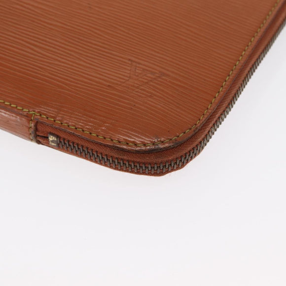 LOUIS VUITTON Epi Poche Document Briefcase Zipangu Gold M54498 LV Auth th4962