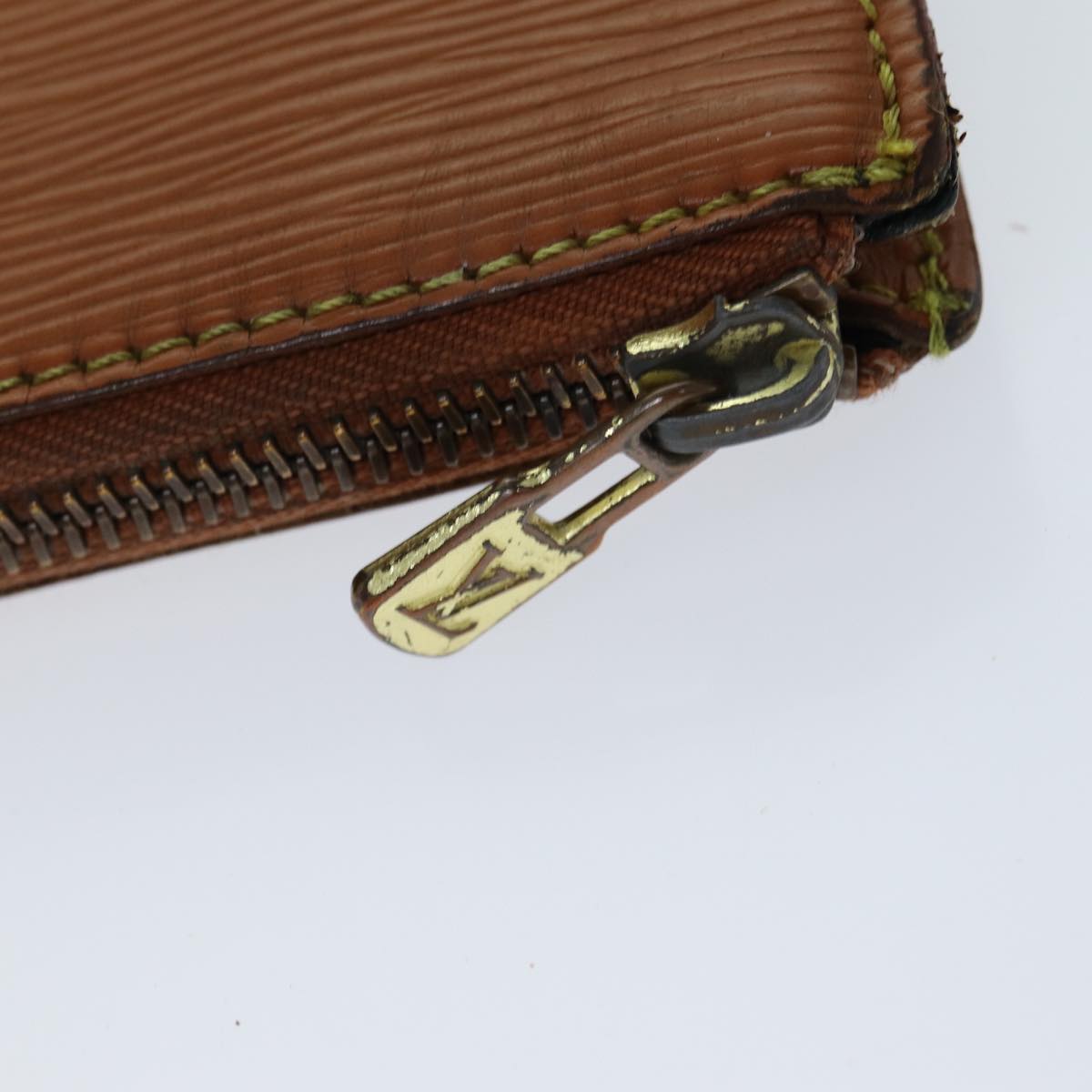 LOUIS VUITTON Epi Poche Document Briefcase Zipangu Gold M54498 LV Auth th4962