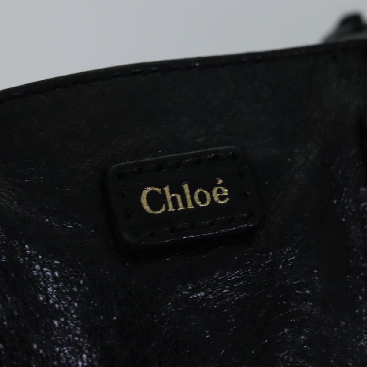 Chloe Etel Hand Bag Leather 2way Black 01 13 50 65 Auth th4975