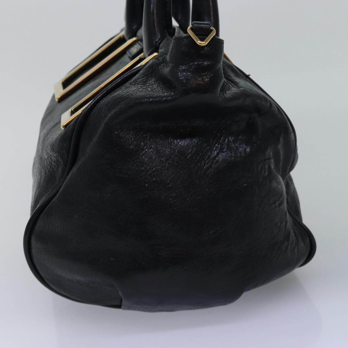 Chloe Etel Hand Bag Leather 2way Black 01 13 50 65 Auth th4975