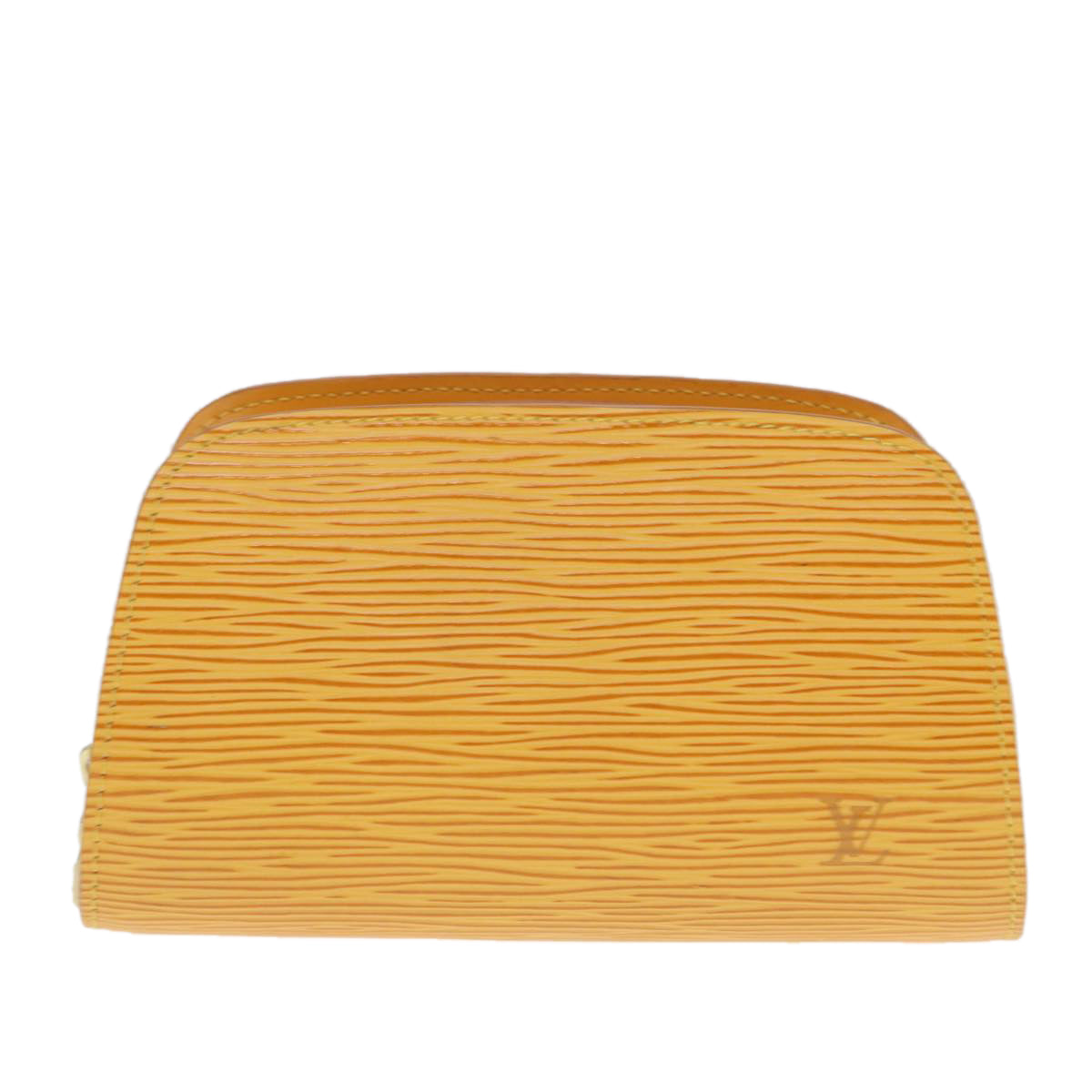 LOUIS VUITTON Epi Dauphine PM Pouch Yellow M48449 LV Auth th4988