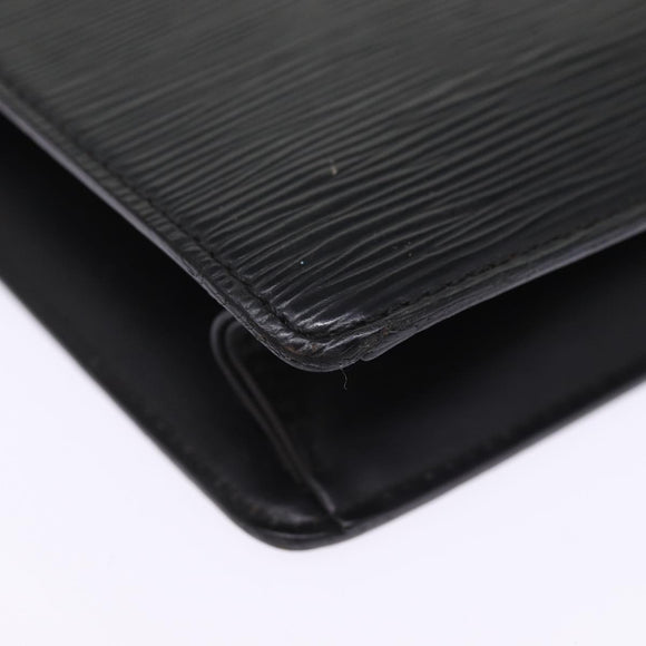LOUIS VUITTON Epi Pochette Homme Clutch Bag Black Noir M52522 LV Auth th4990