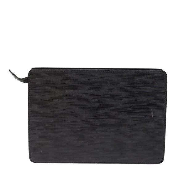 LOUIS VUITTON Epi Pochette Homme Clutch Bag Black Noir M52522 LV Auth th4990