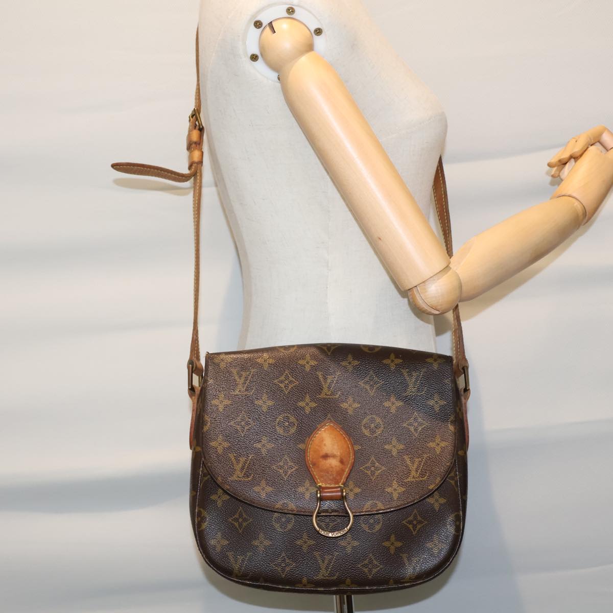 LOUIS VUITTON Monogram Saint Cloud GM Shoulder Bag M51242 Auth th4999