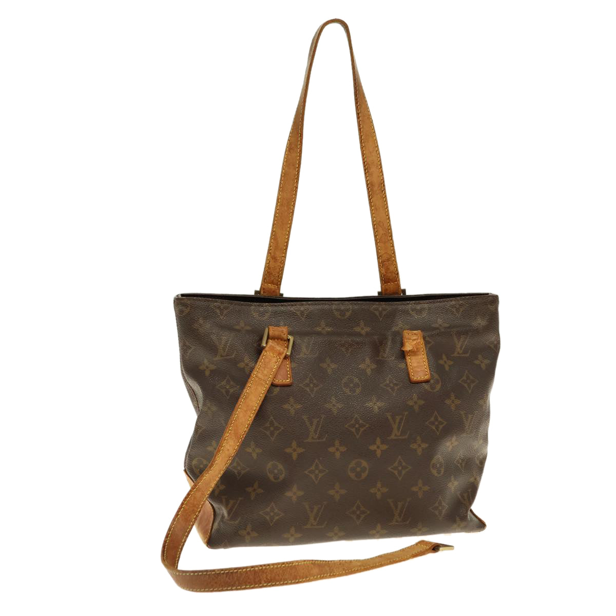 LOUIS VUITTON Monogram Cabas Piano Tote Bag M51148 LV Auth th5005