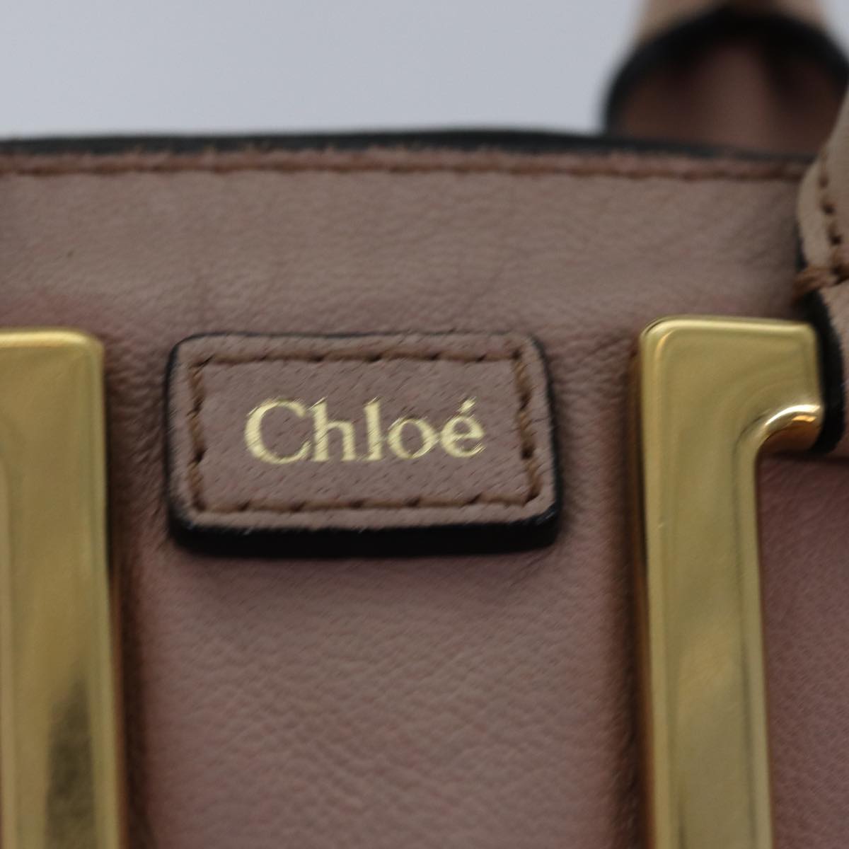 Chloe Etel Hand Bag Leather 2way Pink 04 12 50 65 Auth th5018