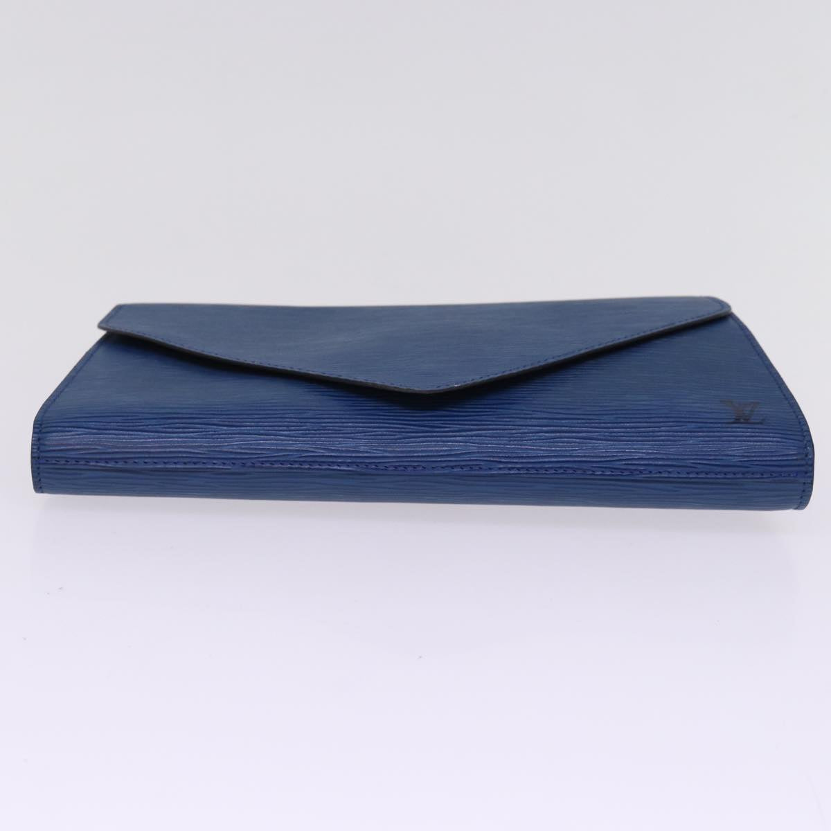 LOUIS VUITTON Epi Art Deco Clutch Bag Blue M52635 LV Auth th5035