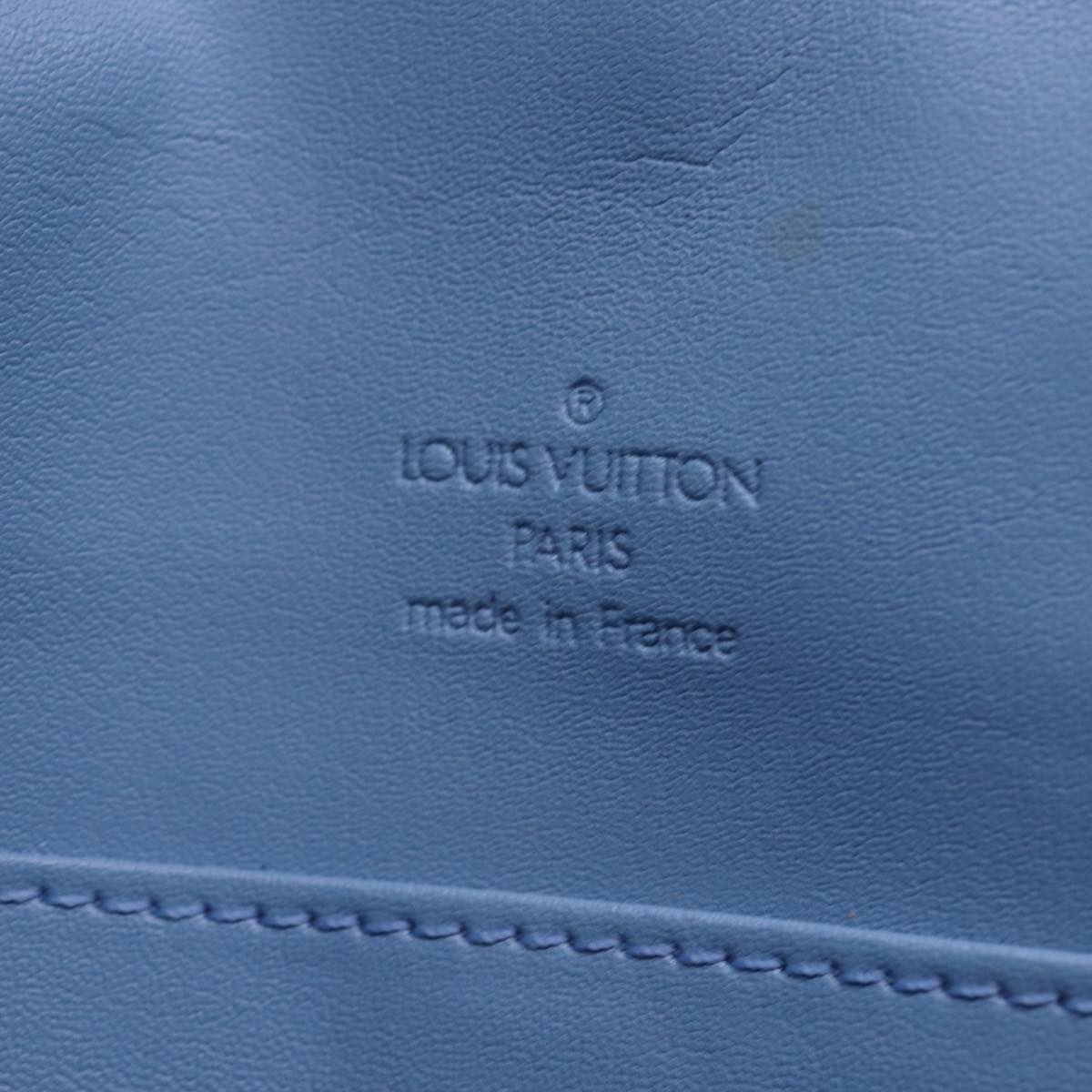 LOUIS VUITTON Monogram Vernis Thompson Street Bag Baby Blue M91009 Auth th5042