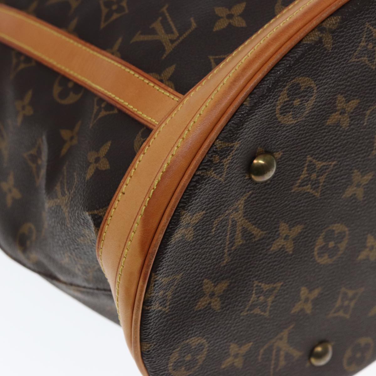 LOUIS VUITTON Monogram Bucket GM Shoulder Bag M42236 LV Auth th5043