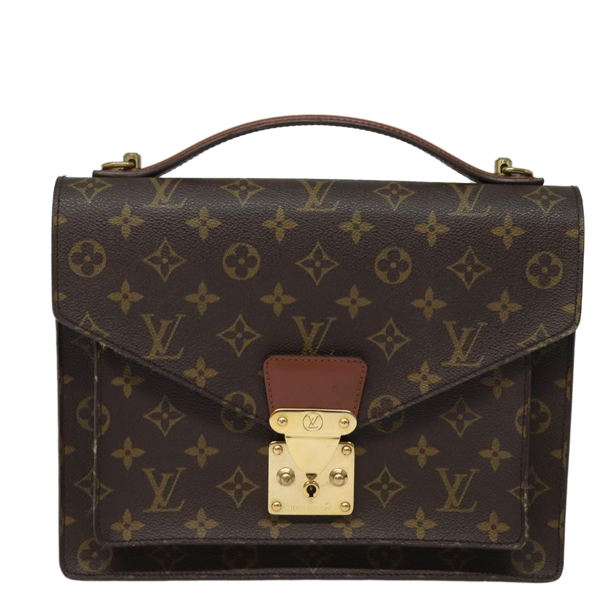 LOUIS VUITTON Monogram Monceau 28 Hand Bag 2way M51185 LV Auth th5046