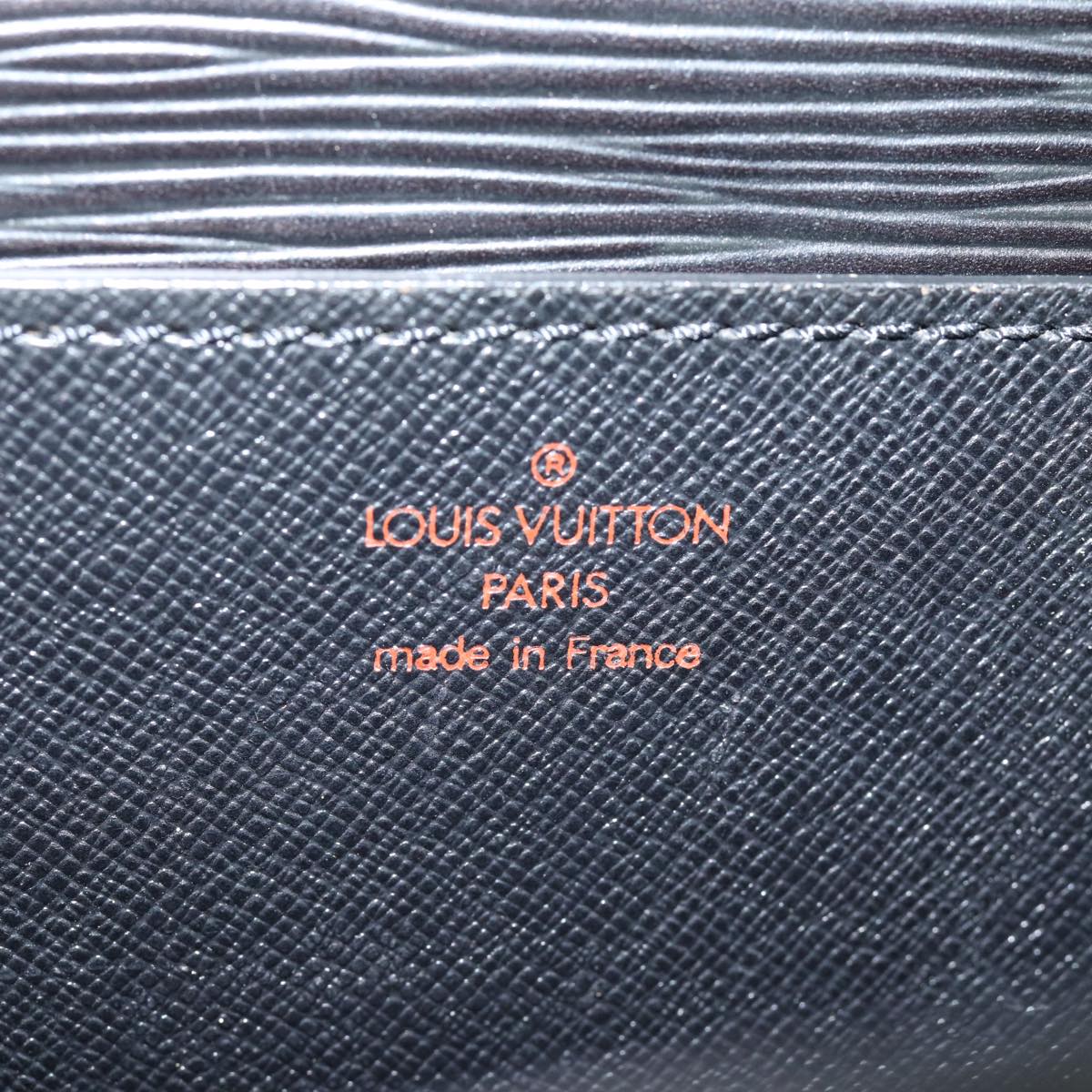 LOUIS VUITTON Epi Porte Documents Bandouliere Briefcase Black M54467 Auth th5047