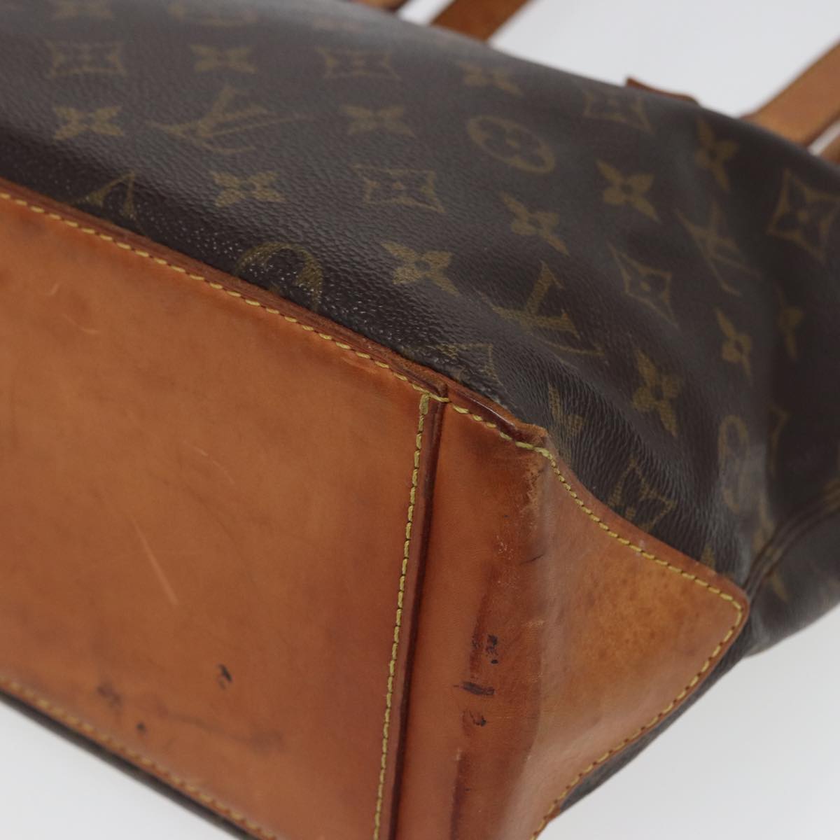 LOUIS VUITTON Monogram Cabas Piano Tote Bag M51148 LV Auth th5048