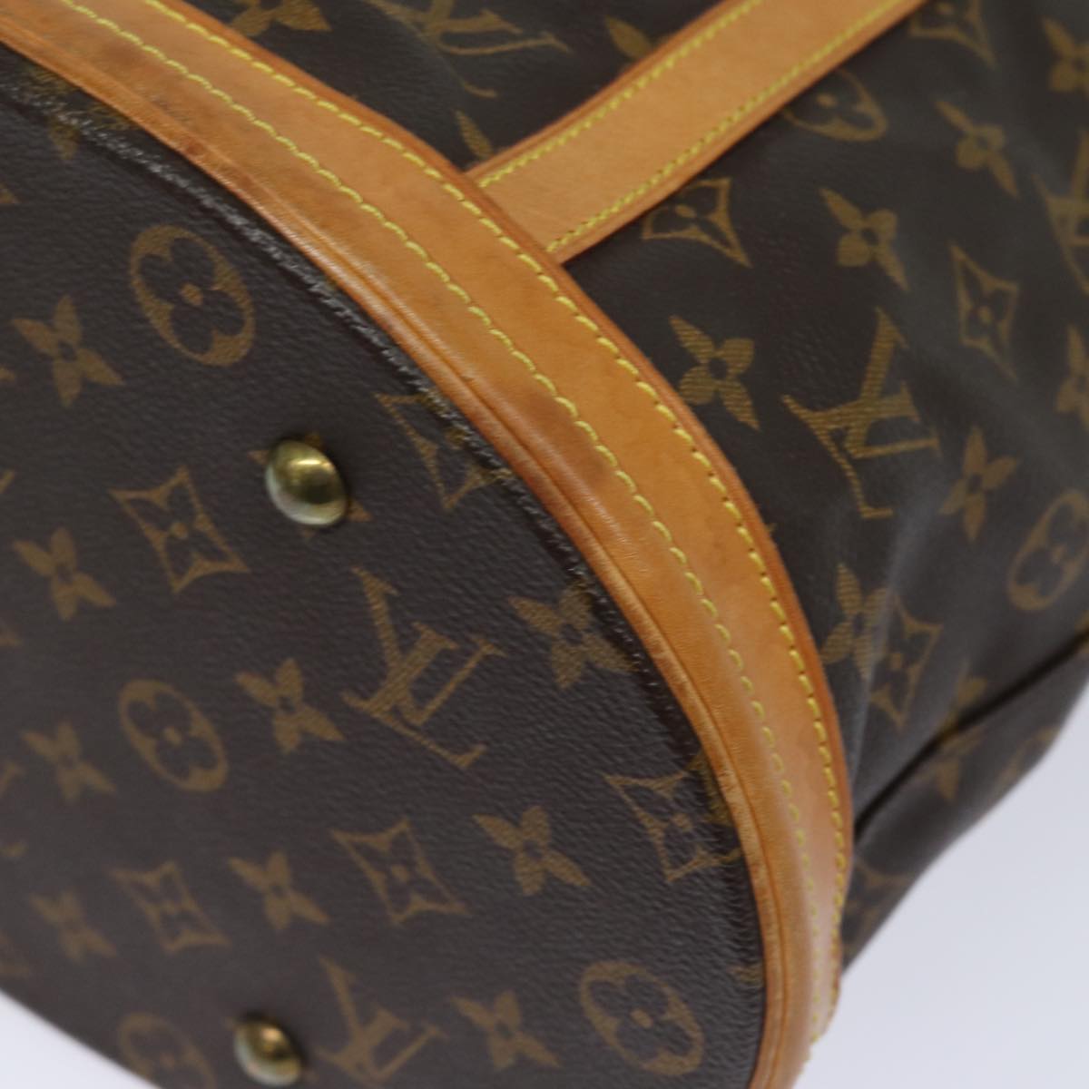 LOUIS VUITTON Monogram Bucket GM Shoulder Bag M42236 LV Auth th5056