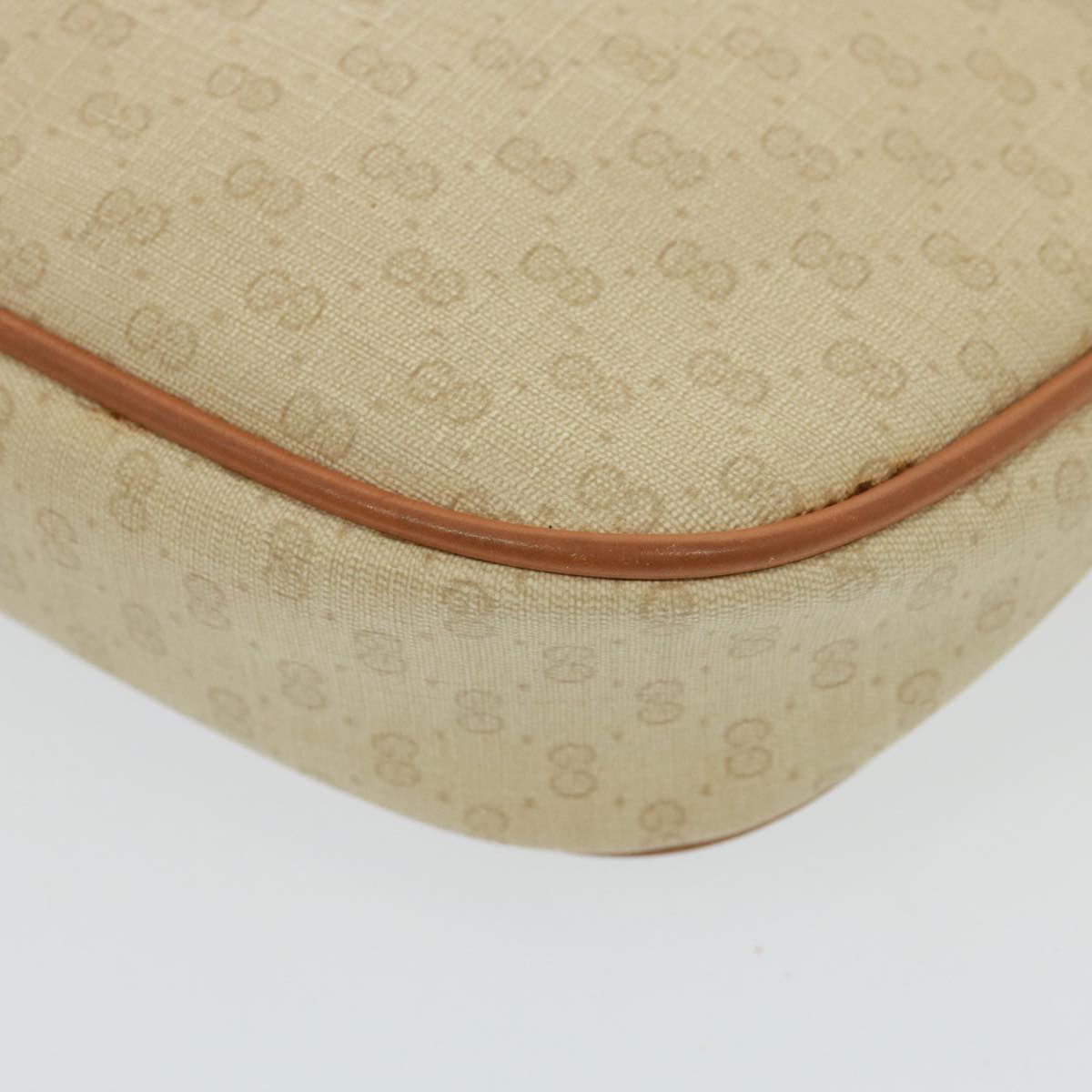 GUCCI Micro GG Supreme Shoulder Bag PVC Leather Beige 007 983 1113 Auth th5073