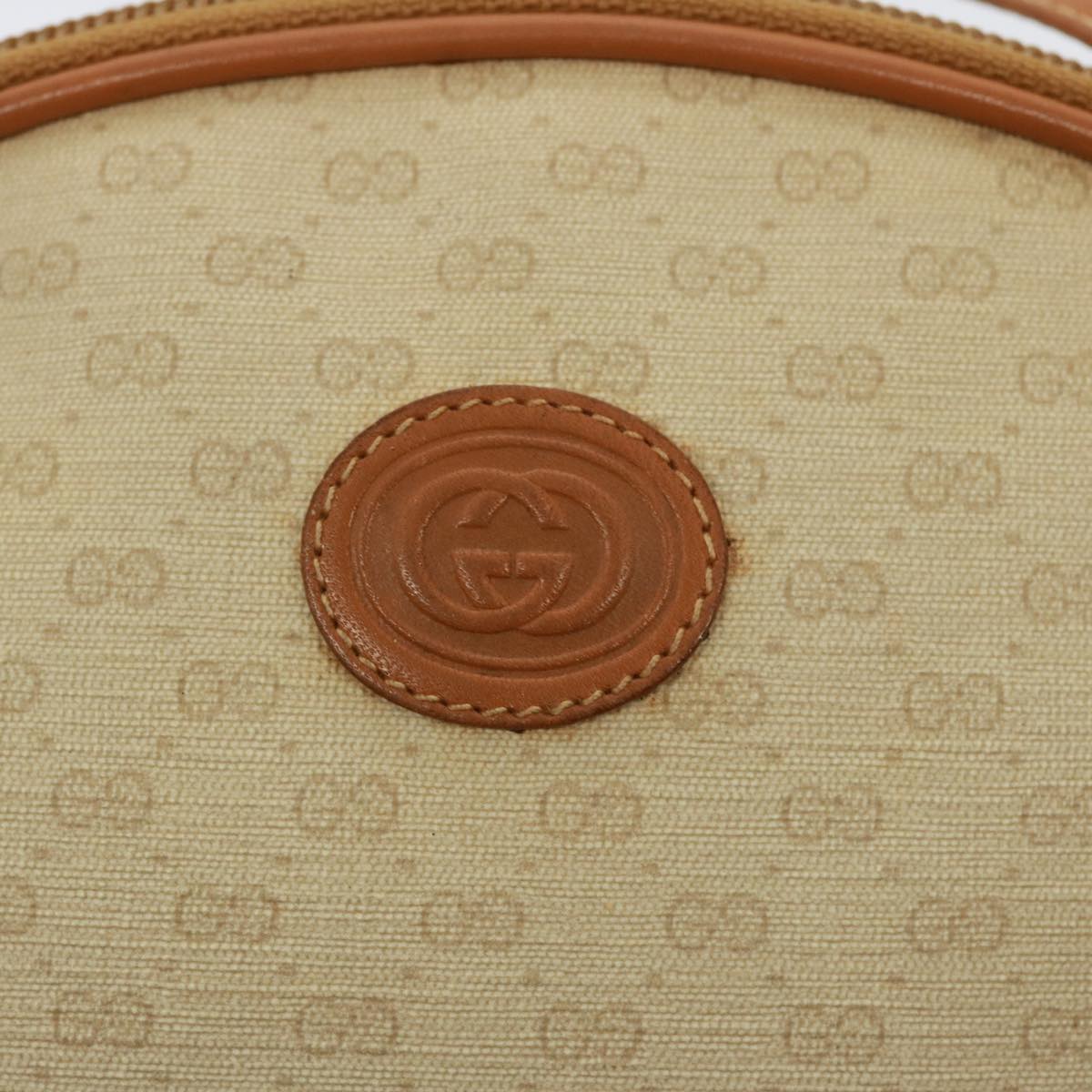 GUCCI Micro GG Supreme Shoulder Bag PVC Leather Beige 007 983 1113 Auth th5073