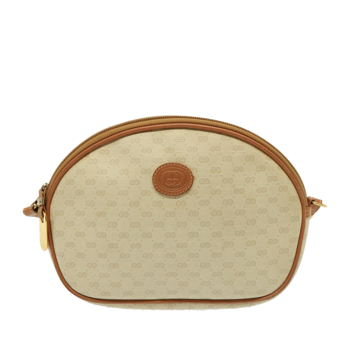 GUCCI Micro GG Supreme Shoulder Bag PVC Leather Beige 007 983 1113 Auth th5073