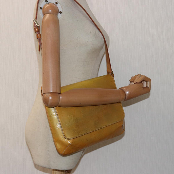 LOUIS VUITTON Monogram Vernis Thompson Street Bag Gris M91008 LV Auth th5083