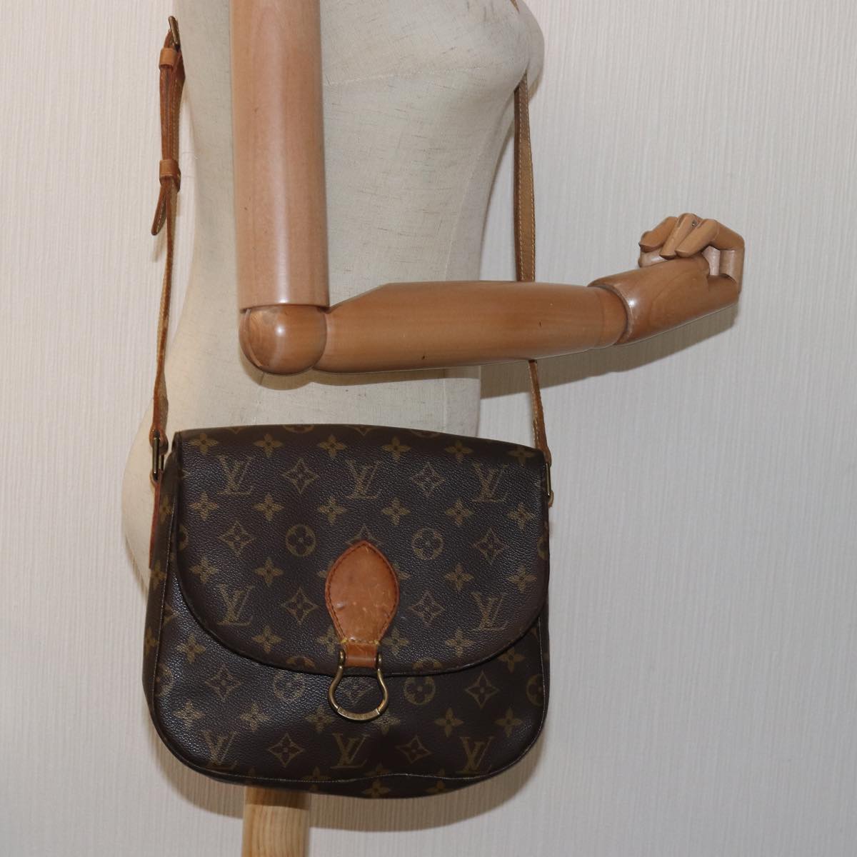 LOUIS VUITTON Monogram Saint Cloud GM Shoulder Bag M51242 LV Auth th5090