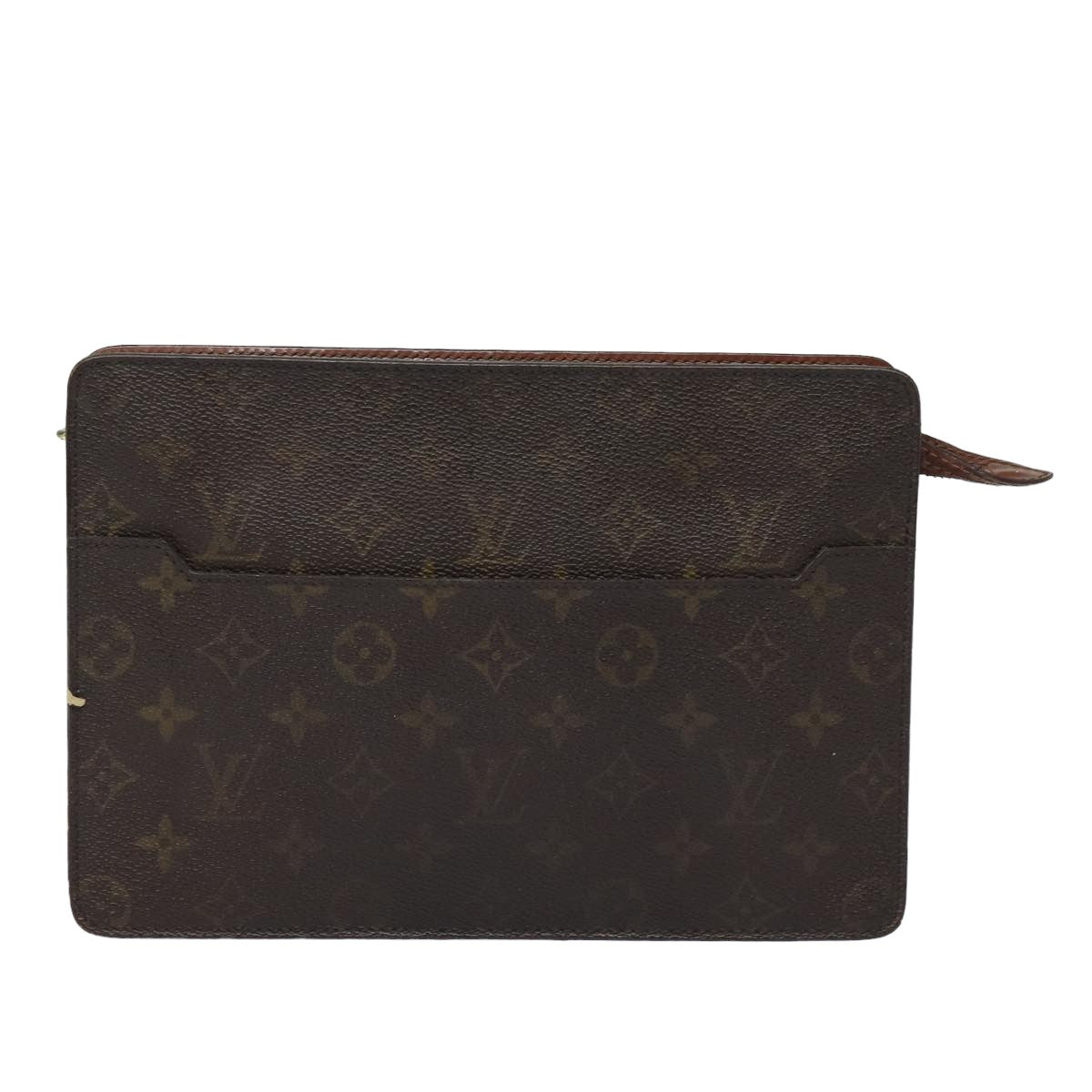 LOUIS VUITTON Monogram Pochette Homme Clutch Bag M51795 LV Auth th5107