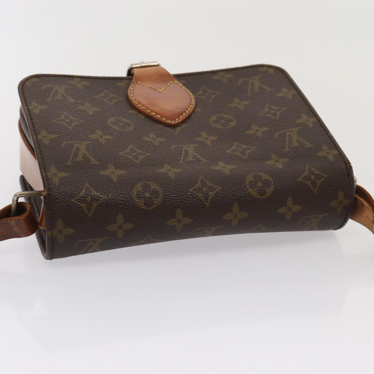 LOUIS VUITTON Monogram Cartouchiere MM Vintage Shoulder Bag M51253 Auth th5110