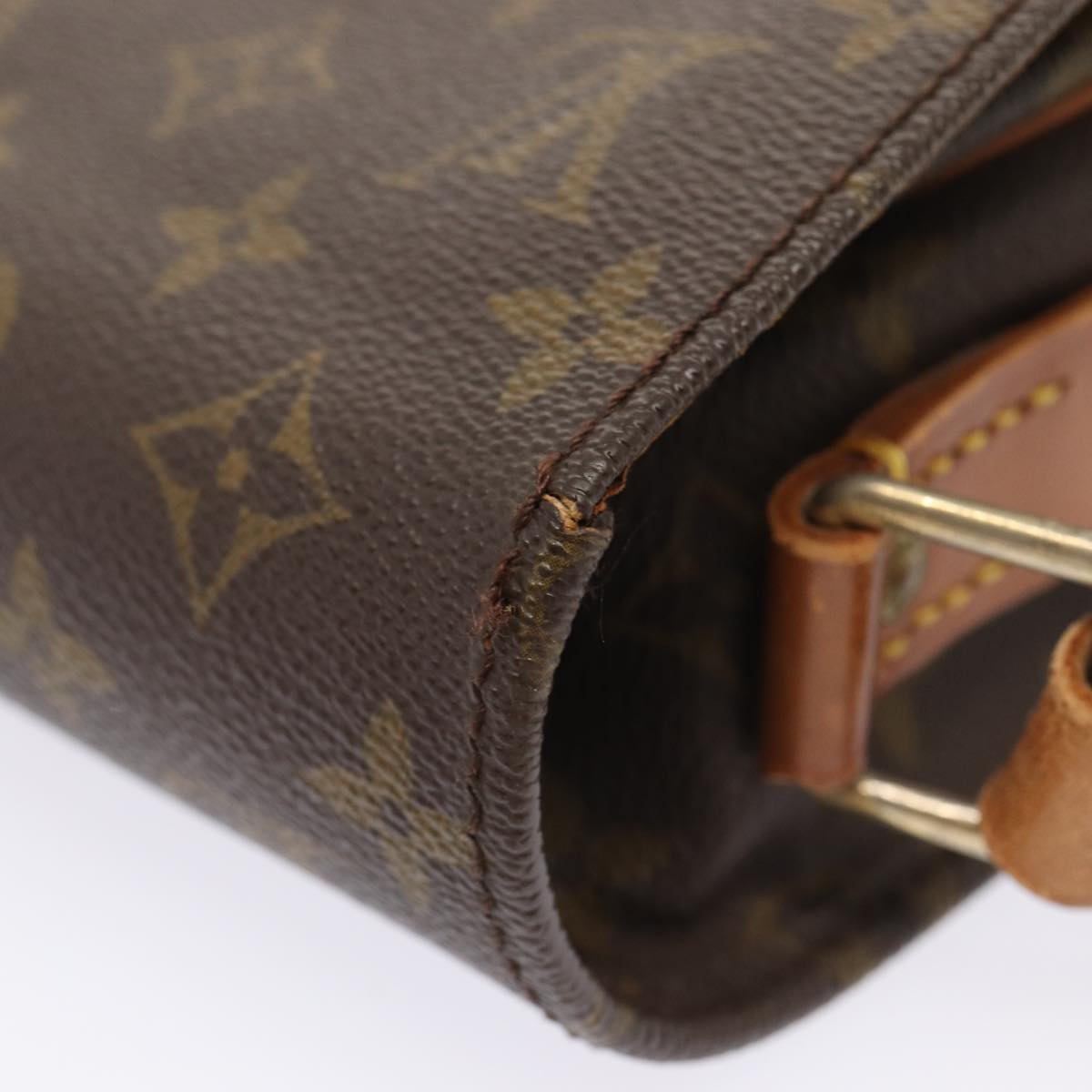 LOUIS VUITTON Monogram Cartouchiere MM Vintage Shoulder Bag M51253 Auth th5110