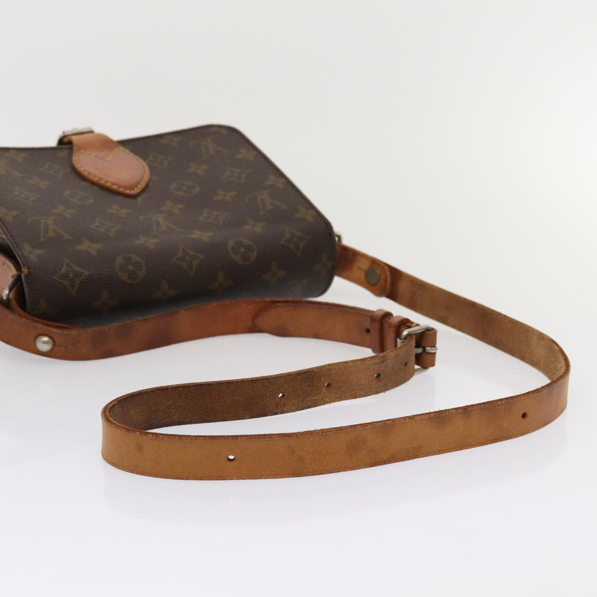 LOUIS VUITTON Monogram Cartouchiere MM Vintage Shoulder Bag M51253 Auth th5110