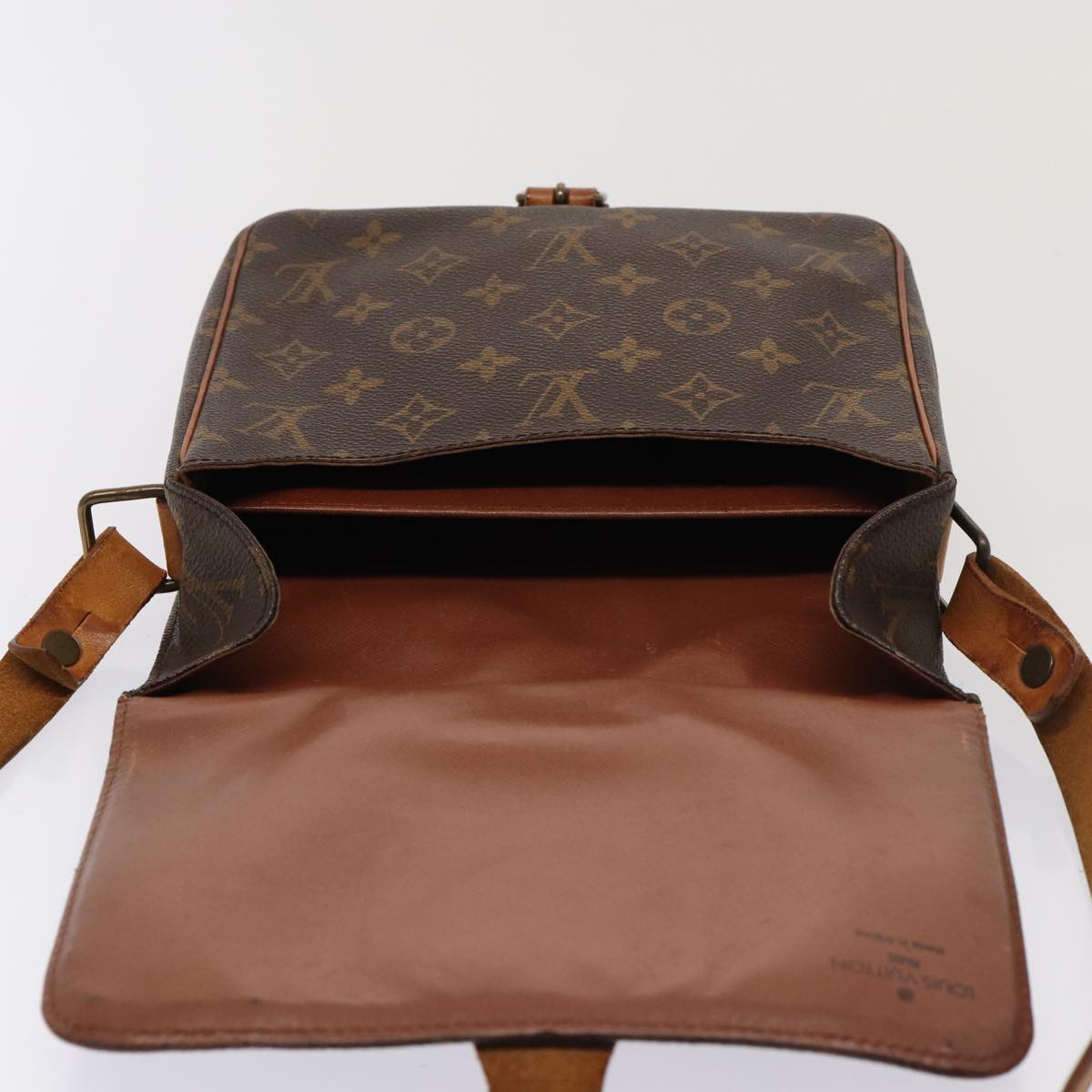 LOUIS VUITTON Monogram Cartouchiere MM Shoulder Bag M51253 LV Auth th5125